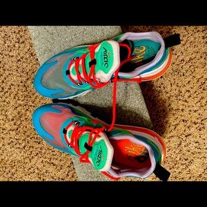 Nike multi colored running shoes, worn about 3 times!